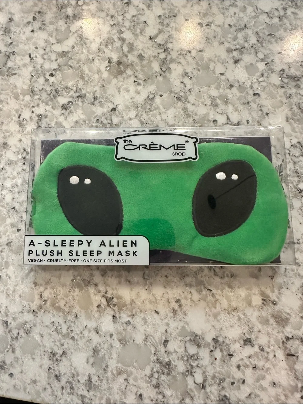 The Creme Shop Green Alien Eye Sleep Mask - Plush Reptile-Themed Eye Cover